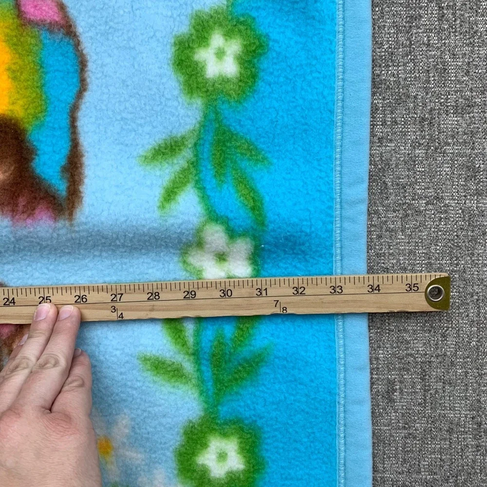 VTG Hanil‎ Korean Baby Blanket Blue Boy Girl Graphic Nim-i-rang 1st Grade Rare